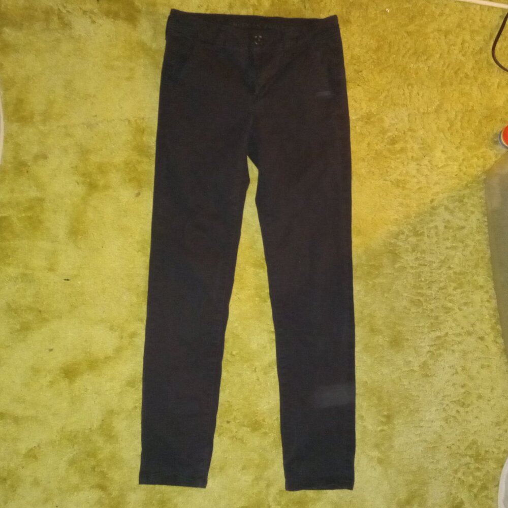 American Eagle superstretch black jeggings